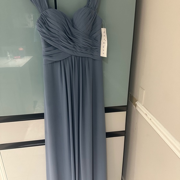Bill Levkoff Dusty Blue Maxi Dress - Picture 2 of 4